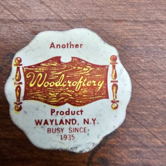 Vintage Woodcraftery wooden bowl set 1 large 7 small scalloped edges MCM - Picture 5 of 15